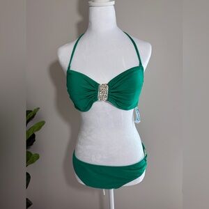 Old Navy Emerald Green Bandeau Bikini